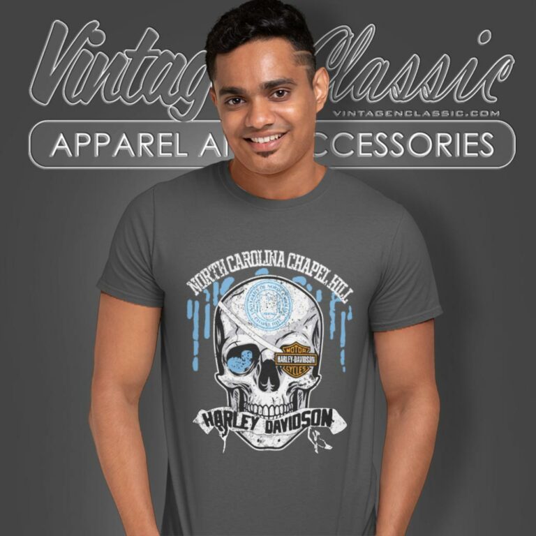 University Of North Carolina Chapel Hill Harley Davidson Skull T Shirt University Of North Carolina Chapel Hill Harley Davidson Skull T Shirt