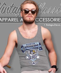 University Of North Carolina Unc Tar Heels Mascot Logo Tank Top Racerback