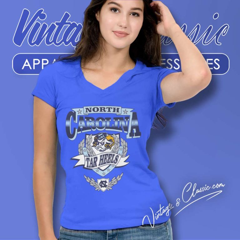 University Of North Carolina Unc Tar Heels Mascot Logo V Neck TShirt University Of North Carolina Unc Tar Heels Mascot Logo V Neck TShirt