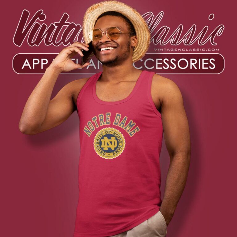 University Of Notre Dame Big Logo Tank Top Racerback University Of Notre Dame Big Logo Tank Top Racerback