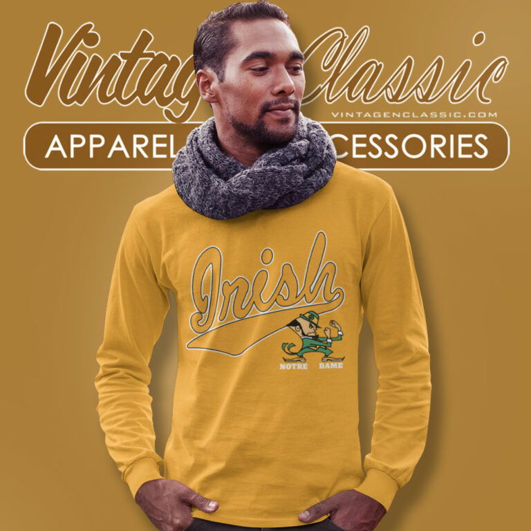 University Of Notre Dame Galt Sand Long Sleeve Tee University Of Notre Dame Galt Sand Long Sleeve Tee