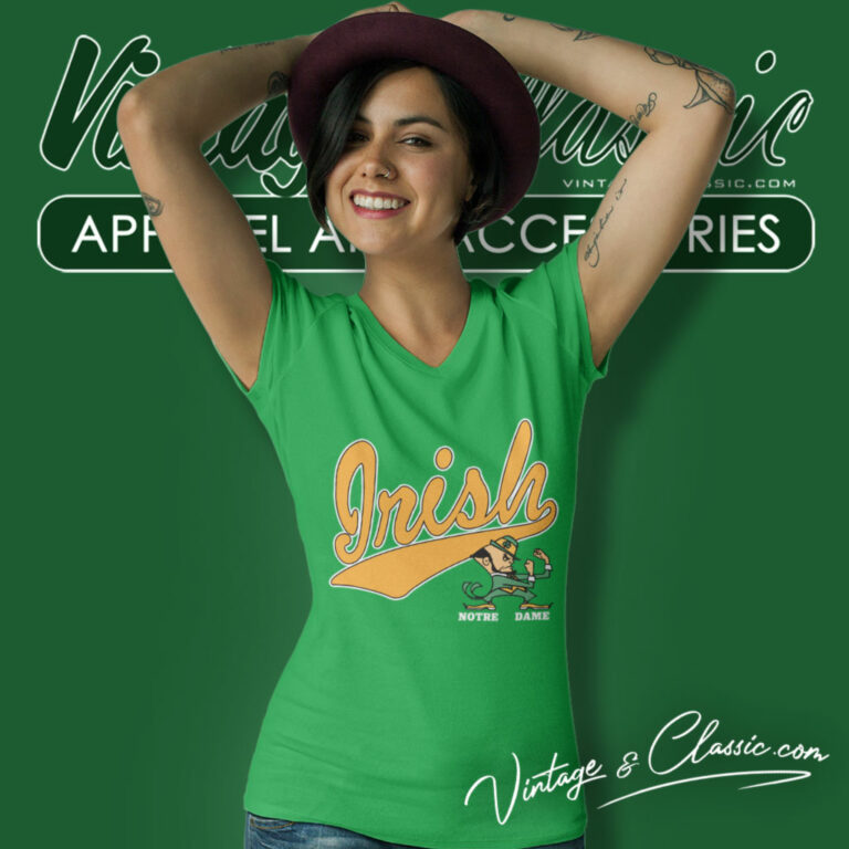 University Of Notre Dame Galt Sand V Neck TShirt University Of Notre Dame Galt Sand V Neck TShirt