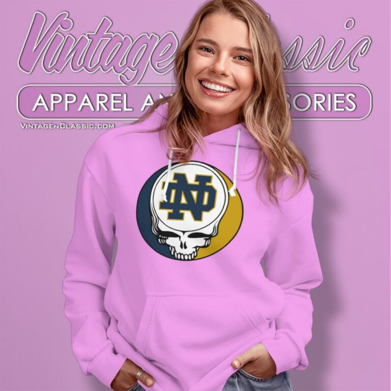 University Of Notre Dame Grateful Dead Steal Your Face Hoodie University Of Notre Dame Grateful Dead Steal Your Face Hoodie