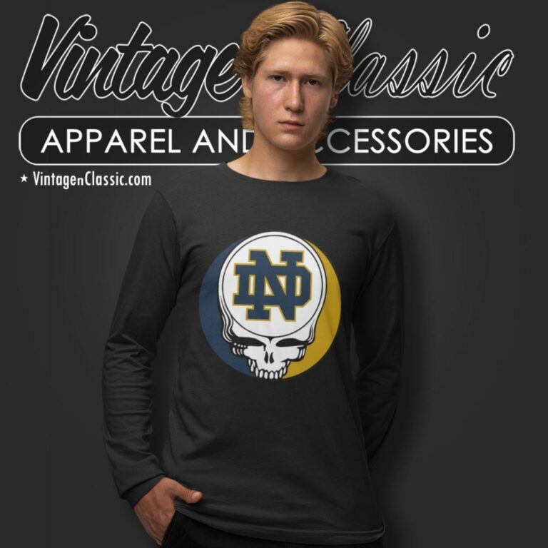 University Of Notre Dame Grateful Dead Steal Your Face Long Sleeve Tee University Of Notre Dame Grateful Dead Steal Your Face Long Sleeve Tee