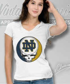 University Of Notre Dame Grateful Dead Steal Your Face V Neck TShirt