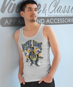 University Of Notre Dame Looney Tunes Bugs Bunny Taz Tank Top Racerback