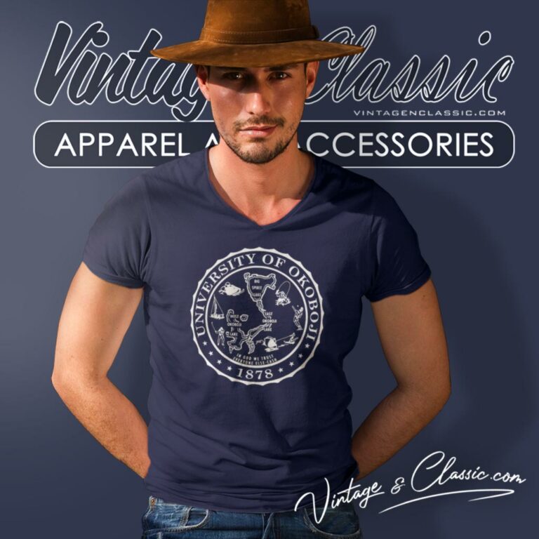 University Of Okoboji V Neck TShirt University Of Okoboji V Neck TShirt