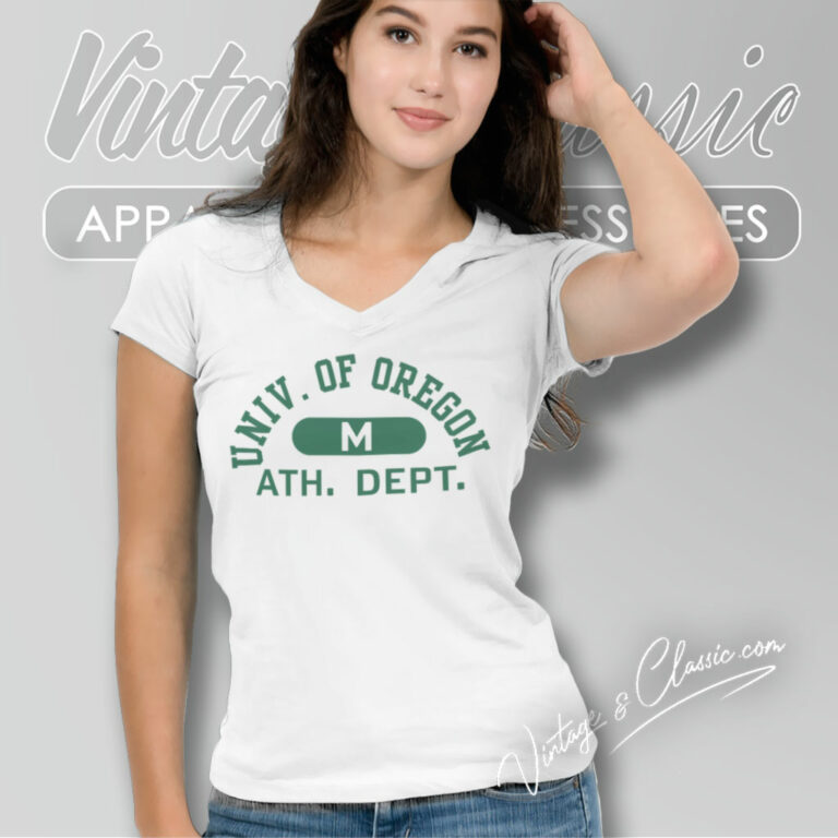 University Of Oregon Ath Dept V Neck TShirt University Of Oregon Ath Dept V Neck TShirt