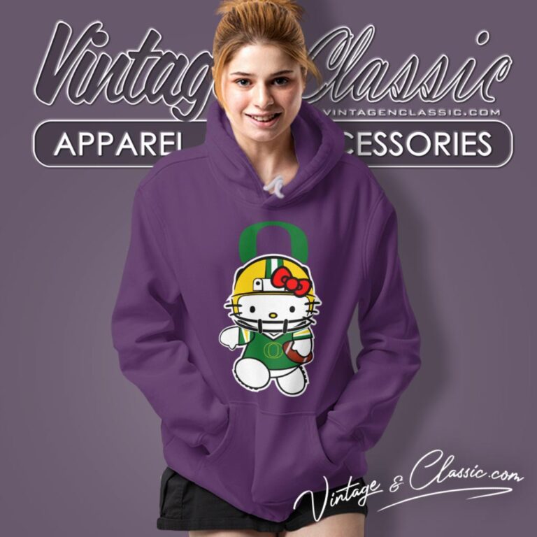 University Of Oregon Ducks Hello Kitty Hoodie University Of Oregon Ducks Hello Kitty Hoodie