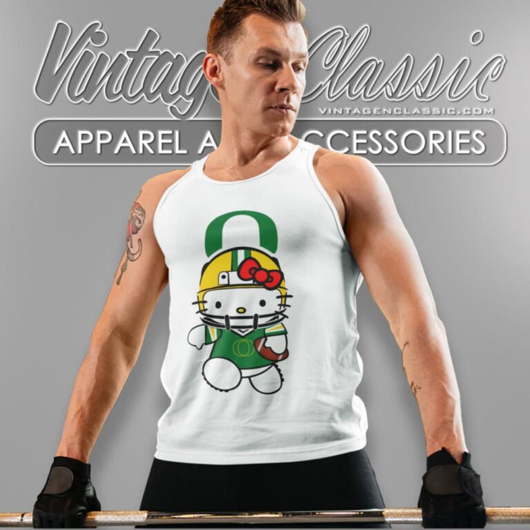 University Of Oregon Ducks Hello Kitty Tank Top Racerback University Of Oregon Ducks Hello Kitty Tank Top Racerback