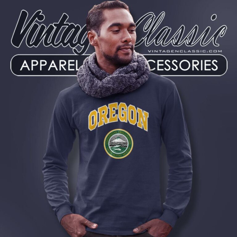 University Of Oregon Eugene Logo Long Sleeve Tee University Of Oregon Eugene Logo Long Sleeve Tee