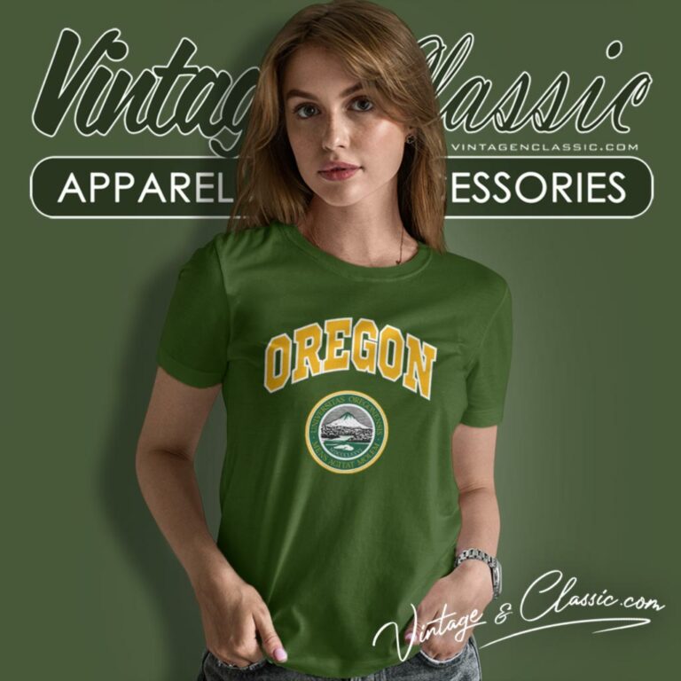 University Of Oregon Eugene Logo Women T Shirt University Of Oregon Eugene Logo Women T Shirt