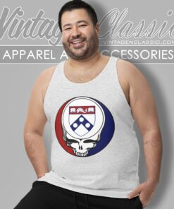 University Of Pennsylvania Grateful Dead Steal Face Tank Top Racerback