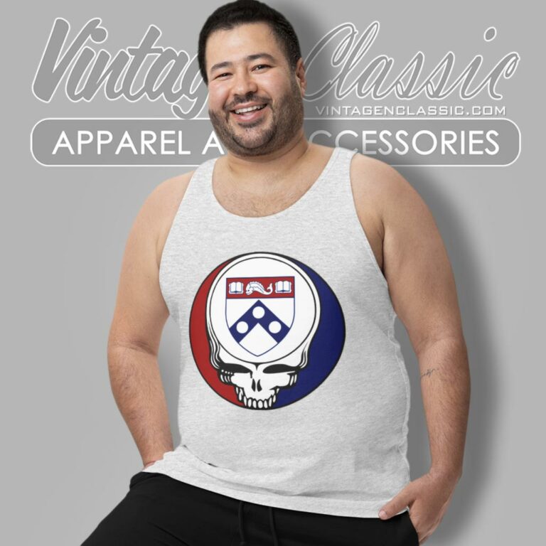 University Of Pennsylvania Grateful Dead Steal Face Tank Top Racerback University Of Pennsylvania Grateful Dead Steal Face Tank Top Racerback