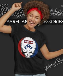 University Of Pennsylvania Grateful Dead Steal Face Women T Shirt