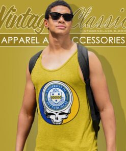 University Of Pittsburgh Grateful Dead Steal Your Face Tank Top Racerback