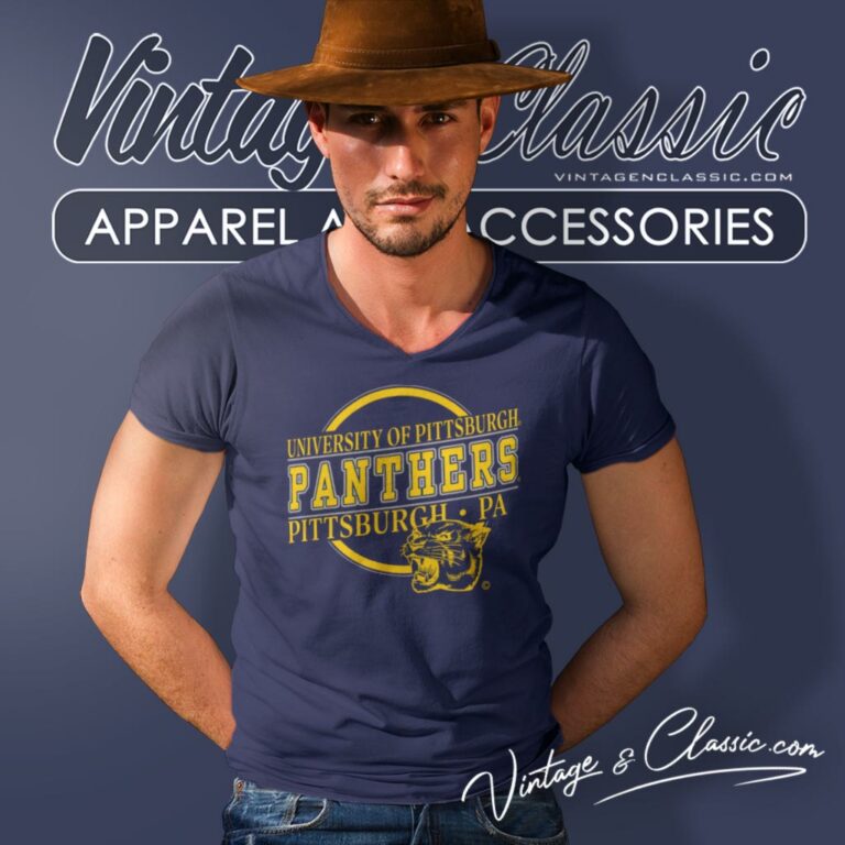 University Of Pittsburgh Panthers V Neck TShirt University Of Pittsburgh Panthers V Neck TShirt