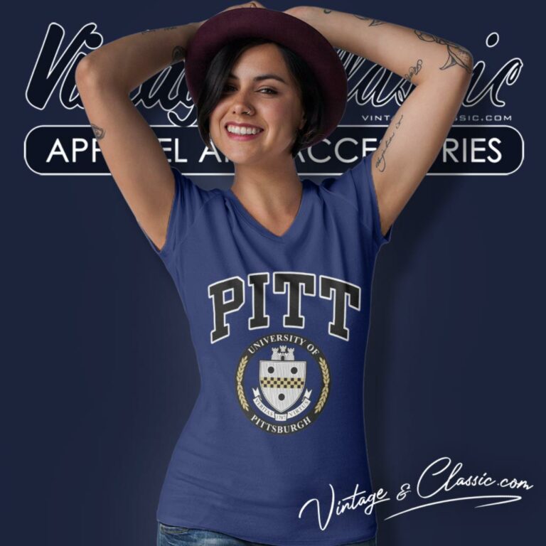 University Of Pittsburgh Pitt V Neck TShirt University Of Pittsburgh Pitt V Neck TShirt