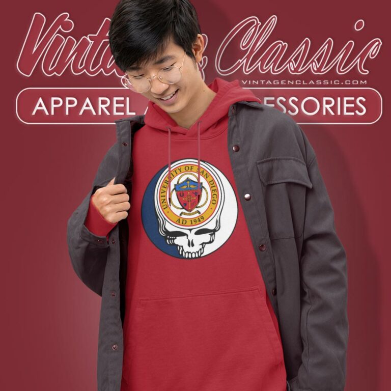 University Of San Diego Grateful Dead Steal Your Face Hoodie University Of San Diego Grateful Dead Steal Your Face Hoodie