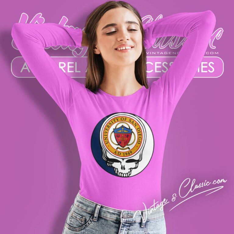 University Of San Diego Grateful Dead Steal Your Face Long Sleeve Tee University Of San Diego Grateful Dead Steal Your Face Long Sleeve Tee