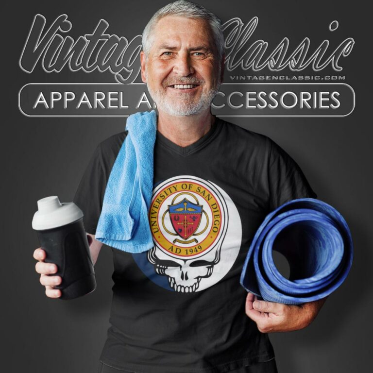 University Of San Diego Grateful Dead Steal Your Face V Neck TShirt University Of San Diego Grateful Dead Steal Your Face V Neck TShirt