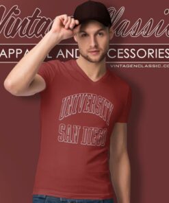 University Of San Diego V Neck TShirt