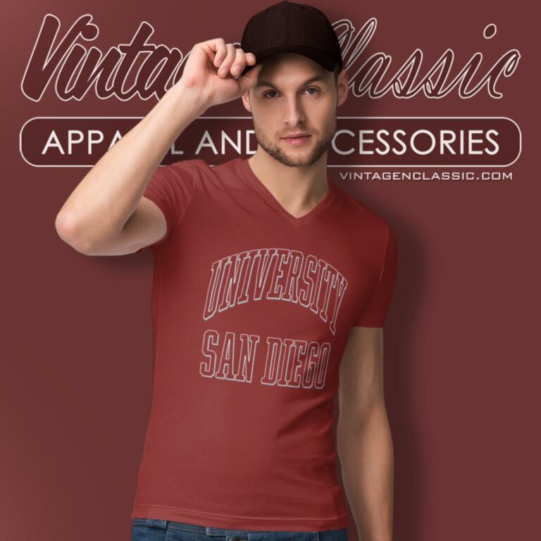 University Of San Diego V Neck TShirt University Of San Diego V Neck TShirt