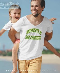 University Of San Francisco V Neck TShirt