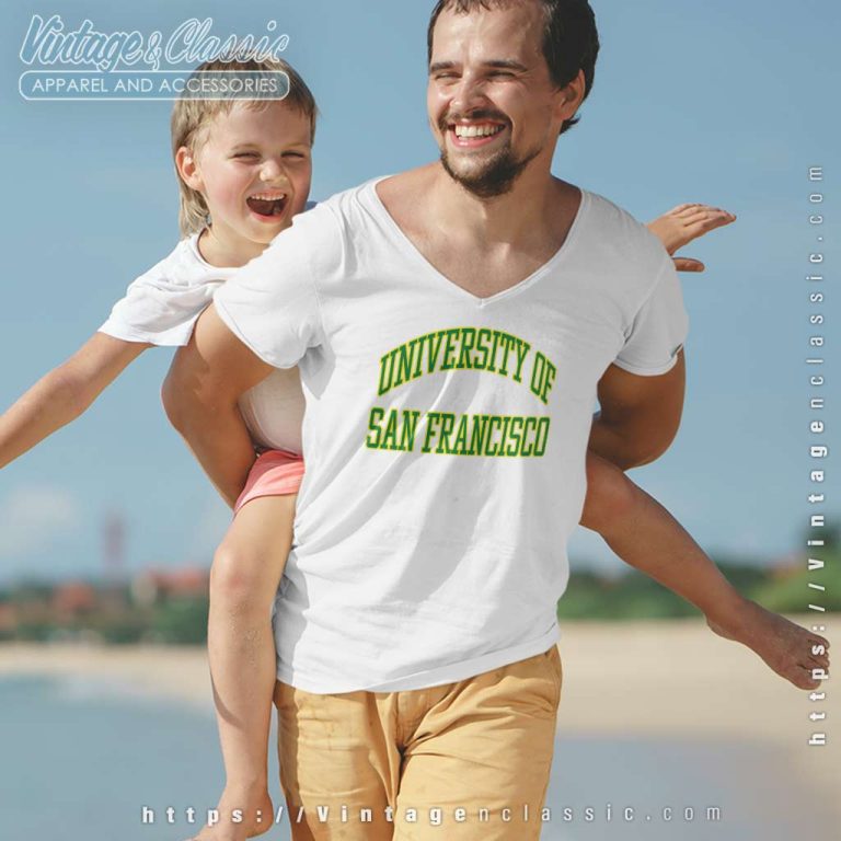 University Of San Francisco V Neck TShirt University Of San Francisco V Neck TShirt