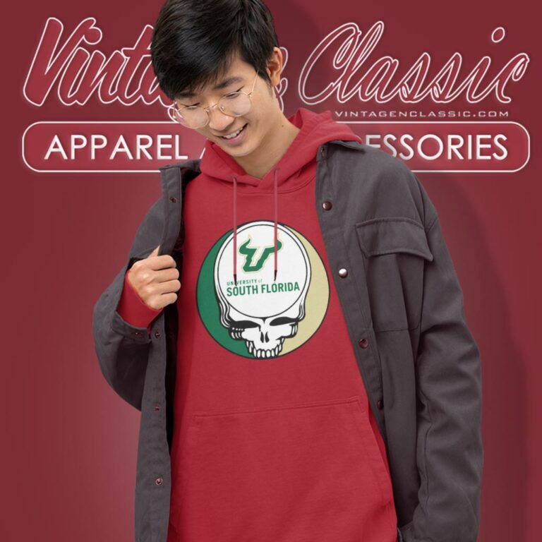 University Of South Florida Grateful Dead Steal Your Face Hoodie University Of South Florida Grateful Dead Steal Your Face Hoodie