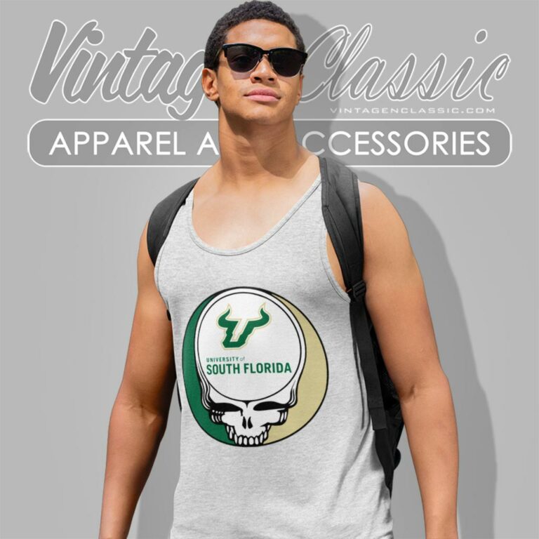 University Of South Florida Grateful Dead Steal Your Face Tank Top Racerback University Of South Florida Grateful Dead Steal Your Face Tank Top Racerback