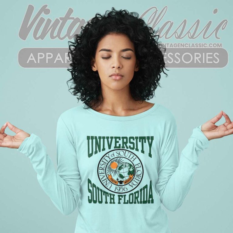 University Of South Florida Logo Vintage Long Sleeve Tee University Of South Florida Logo Vintage Long Sleeve Tee