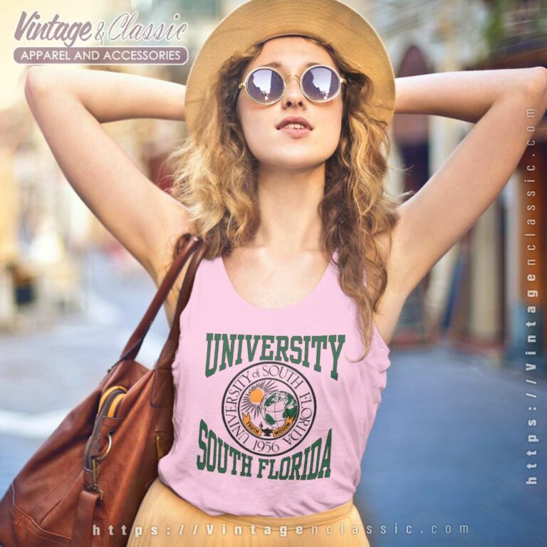 University Of South Florida Logo Vintage Tank Top Racerback University Of South Florida Logo Vintage Tank Top Racerback