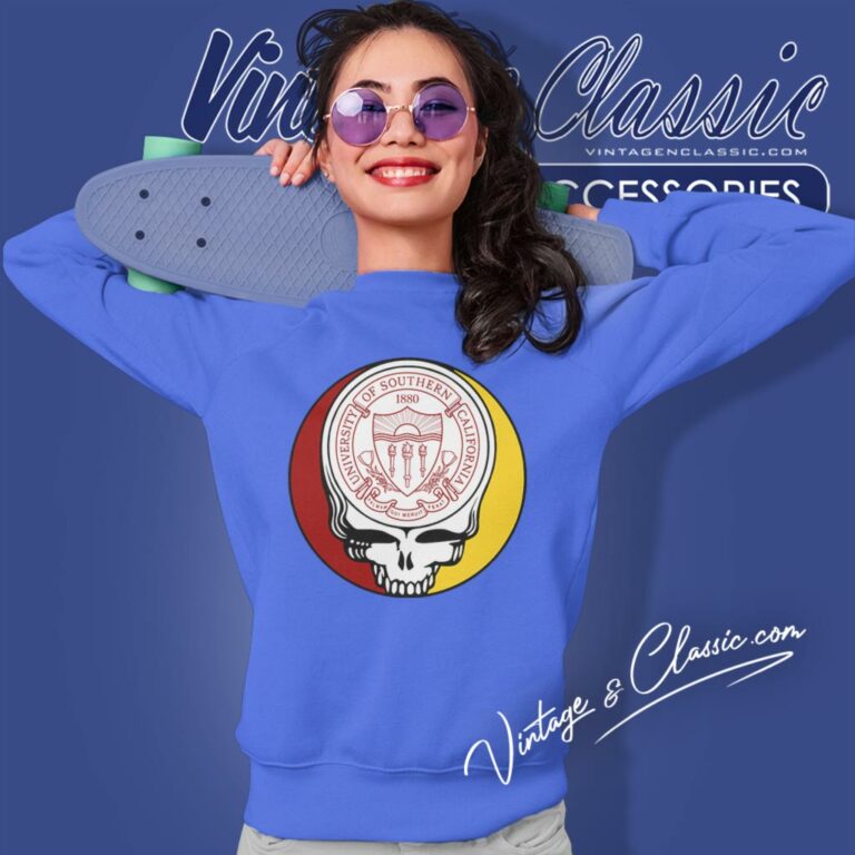 University Of Southern California Grateful Dead Steal Your Face Sweatshirt University Of Southern California Grateful Dead Steal Your Face Sweatshirt