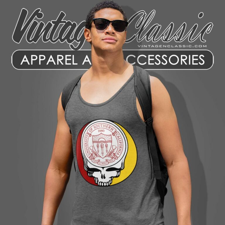 University Of Southern California Grateful Dead Steal Your Face Tank Top Racerback University Of Southern California Grateful Dead Steal Your Face Tank Top Racerback