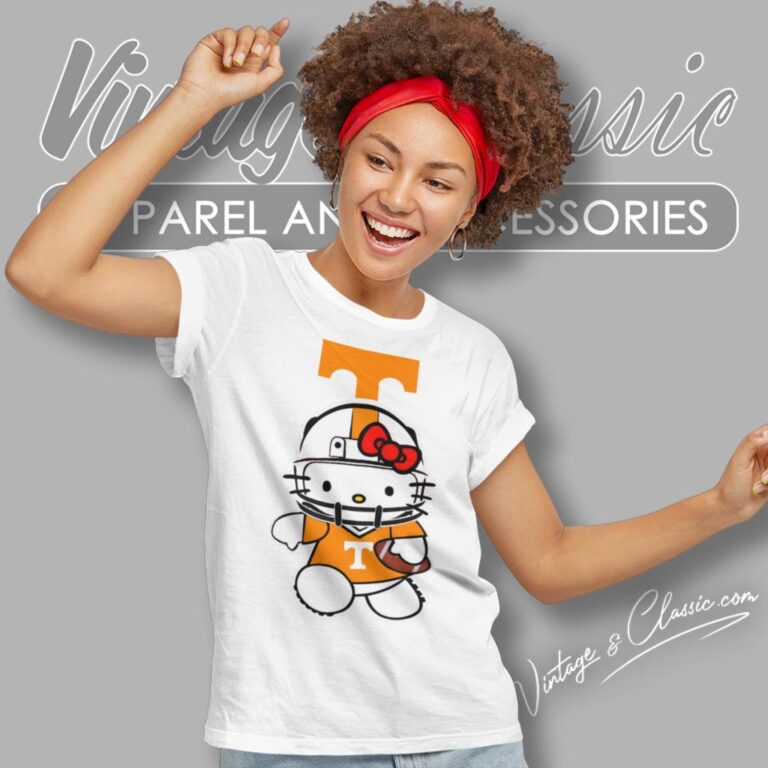 University Of Tennessee Volunteers Hello Kitty Women T Shirt University Of Tennessee Volunteers Hello Kitty Women T Shirt