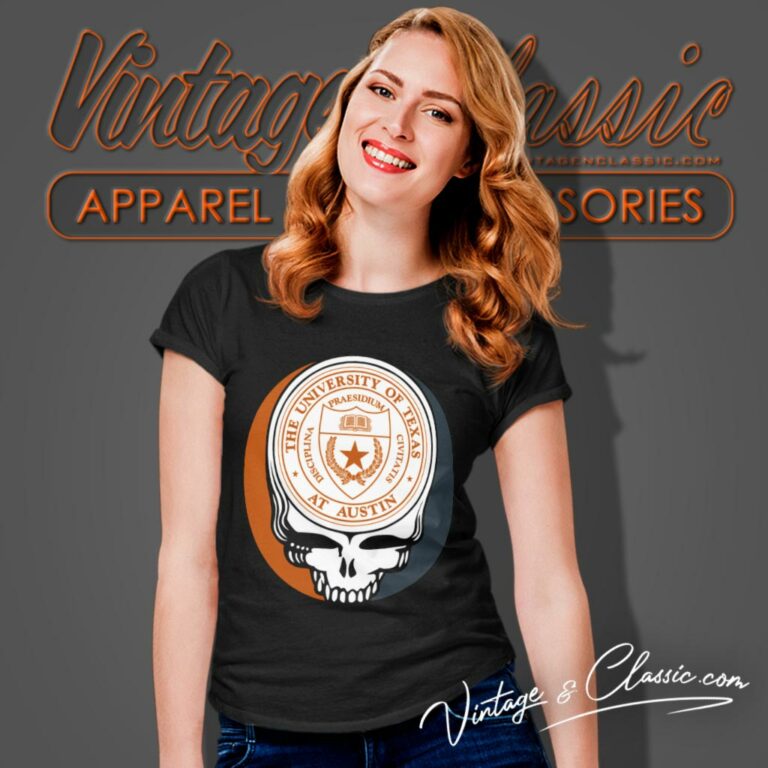 University Of Texas At Austin Grateful Dead Steal Your Face Women T Shirt University Of Texas At Austin Grateful Dead Steal Your Face Women T Shirt