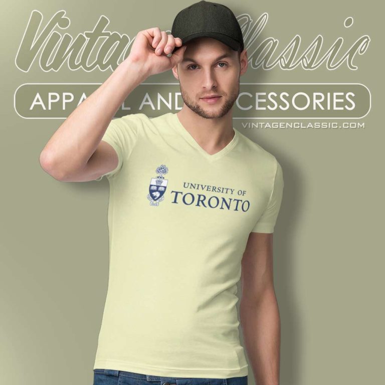 University Of Toronto Logo V Neck TShirt University Of Toronto Logo V Neck TShirt