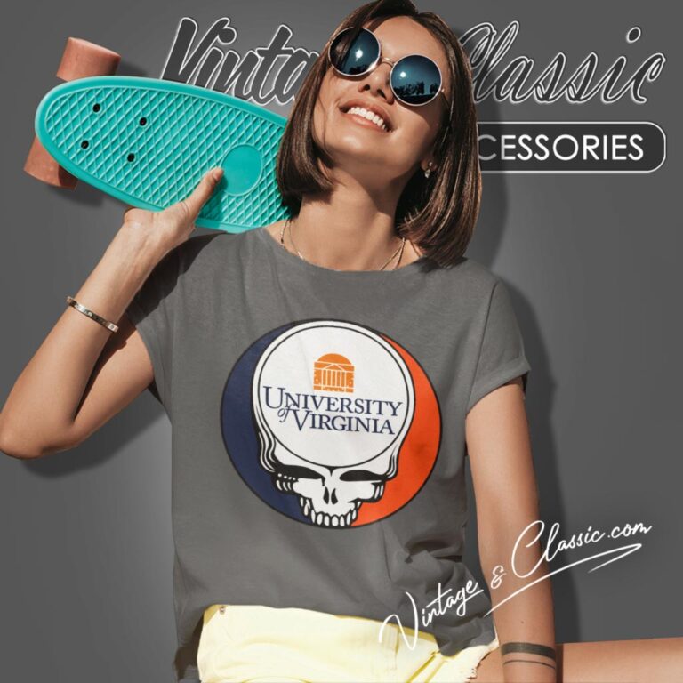 University Of Virginia Grateful Dead Steal Your Face Women T Shirt University Of Virginia Grateful Dead Steal Your Face Women T Shirt
