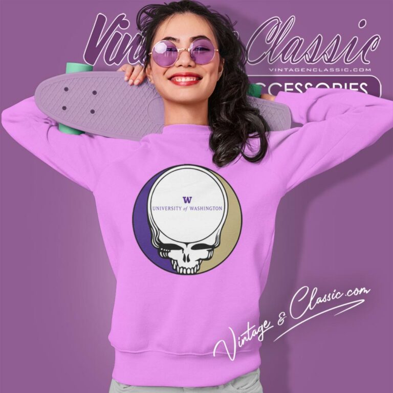 University Of Washington Grateful Dead Steal Your Face Sweatshirt University Of Washington Grateful Dead Steal Your Face Sweatshirt