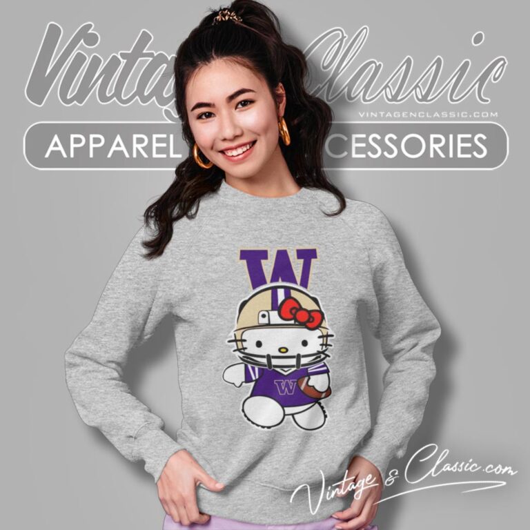 University Of Washington Huskies Hello Kitty Sweatshirt University Of Washington Huskies Hello Kitty Sweatshirt