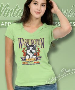 University Of Washington Huskies Rose Bowl V Neck TShirt