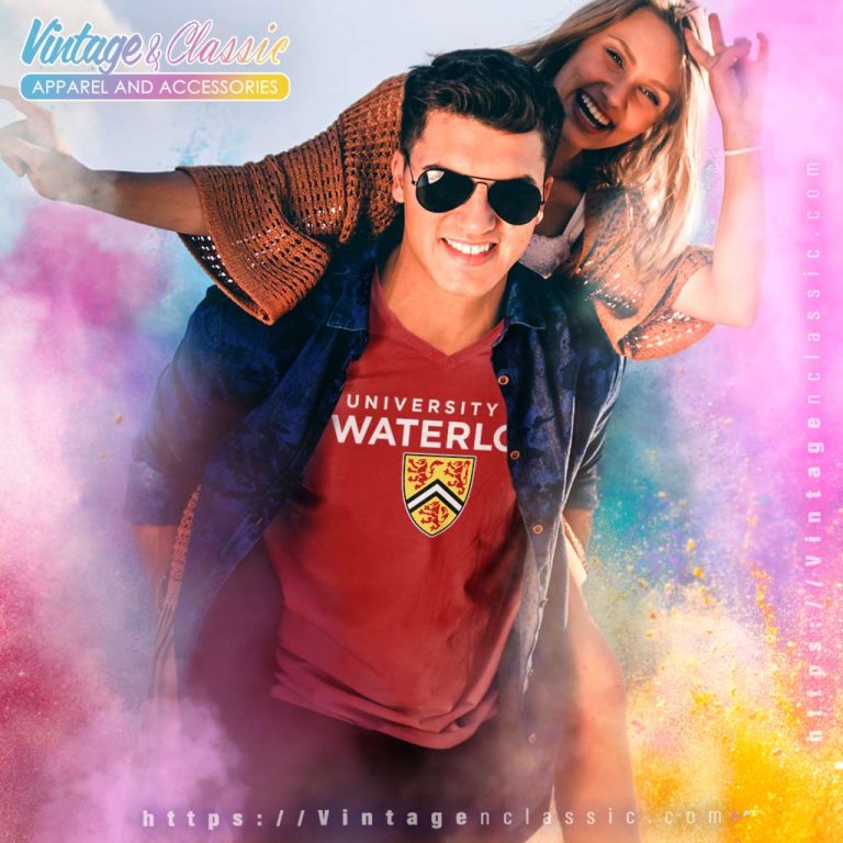 University Of Waterloo V Neck TShirt University Of Waterloo V Neck TShirt