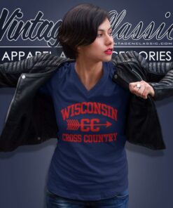 University Of Wisconsin Cross Country Shirt 5 University Of Wisconsin Cross Country V Neck TShirt