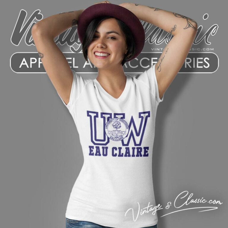 University Of Wisconsin Eau Claire V Neck TShirt University Of Wisconsin Eau Claire V Neck TShirt