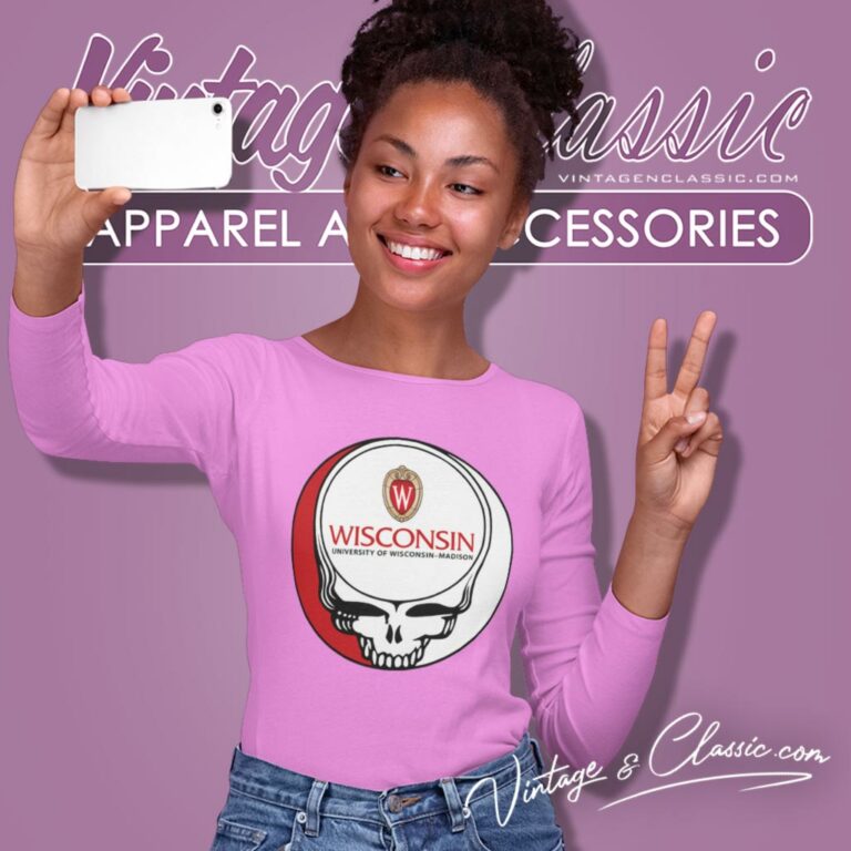 University Of Wisconsin Madison Grateful Dead Steal Your Face Long Sleeve Tee University Of Wisconsin Madison Grateful Dead Steal Your Face Long Sleeve Tee