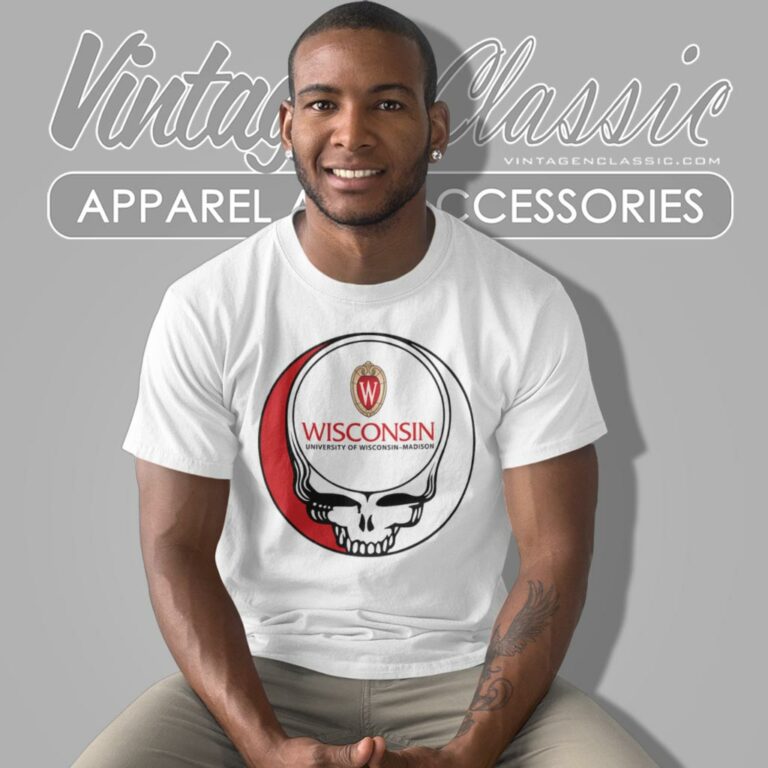 University Of Wisconsin Madison Grateful Dead Steal Your Face T Shirt University Of Wisconsin Madison Grateful Dead Steal Your Face T Shirt