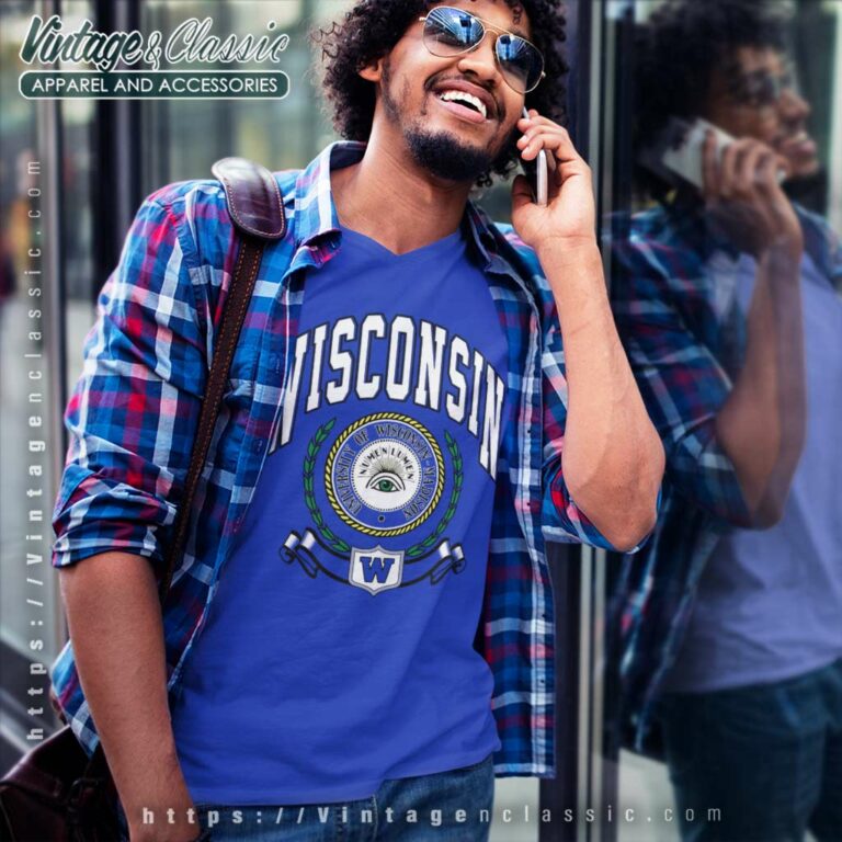 University Of Wisconsin Madison V Neck TShirt University Of Wisconsin Madison V Neck TShirt