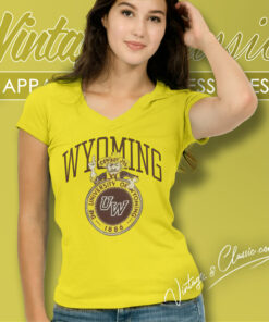 University Of Wyoming Cowboy Joe V Neck TShirt
