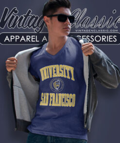 University San Francisco Shirt 5 University San Francisco V Neck TShirt
